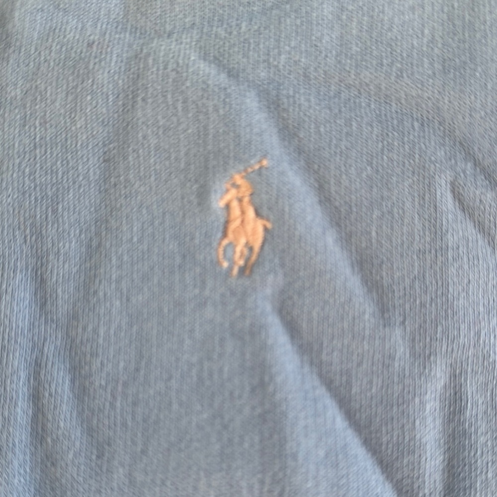 Kids Large POLO (12-14) light Blue comfy sweatshirt Hoodie pink horse - Picture 4 of 8
